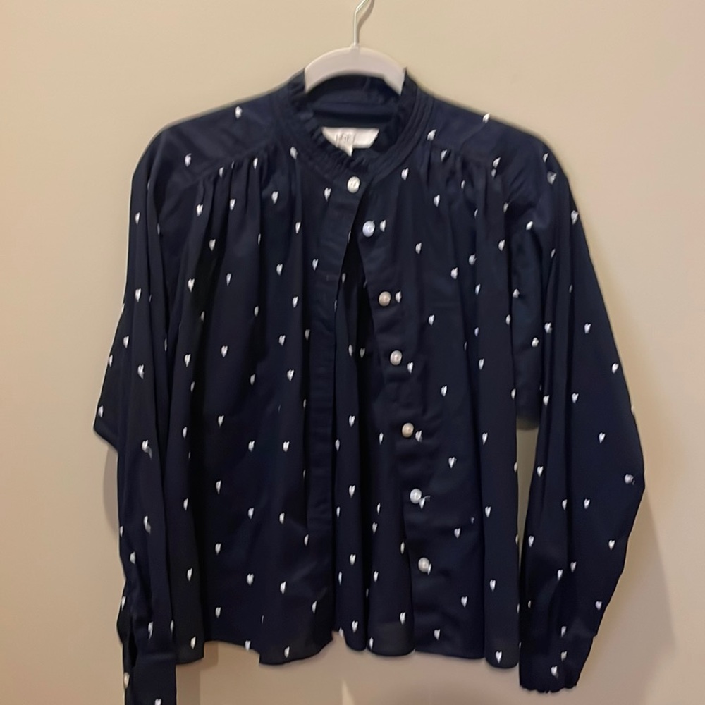 Heart navy top